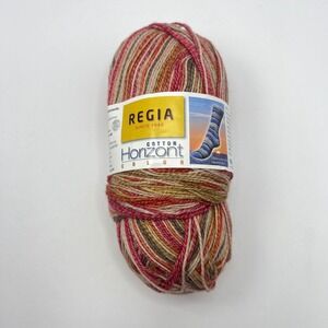 REGIA Sock Yarn 100g Fingering Self-Striping Wool Blend 6400 Horizont Color